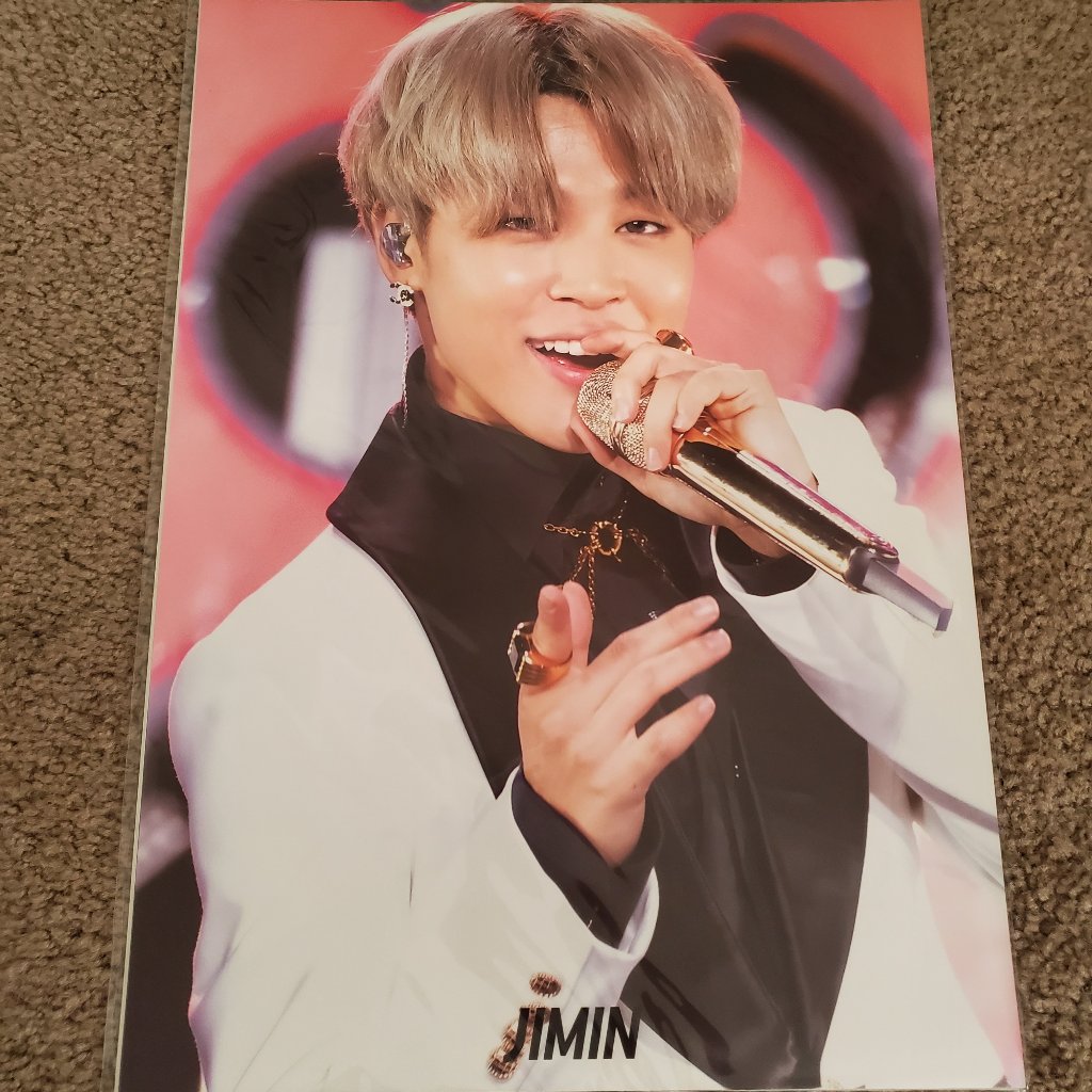 Lot Of 12 Bts Jimin Glossy Premium Posters New
